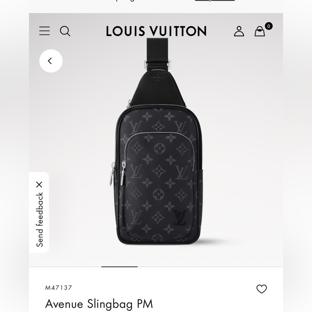 Louis Vuitton Black Monogram Eclipse Sling Bag